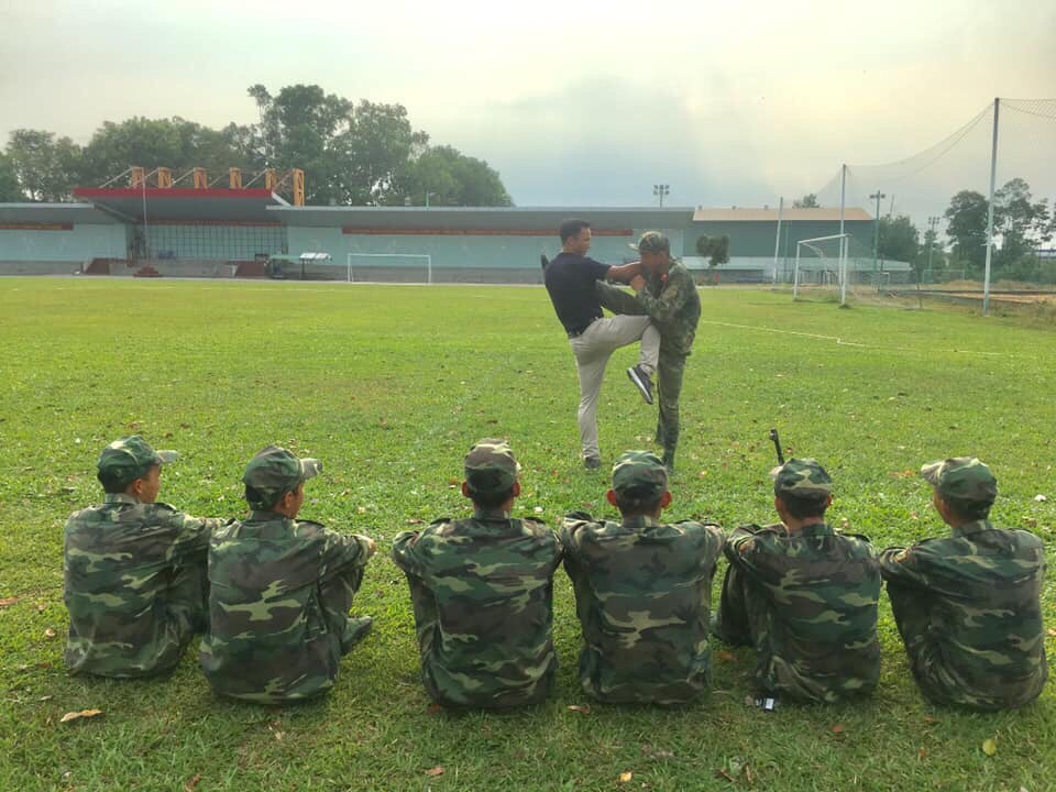 Khóa huấn luyện bảo vệ mục tiêu di động của An ninh Việt Đức